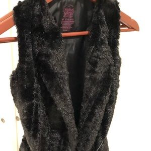 Faux Jacket with belt .